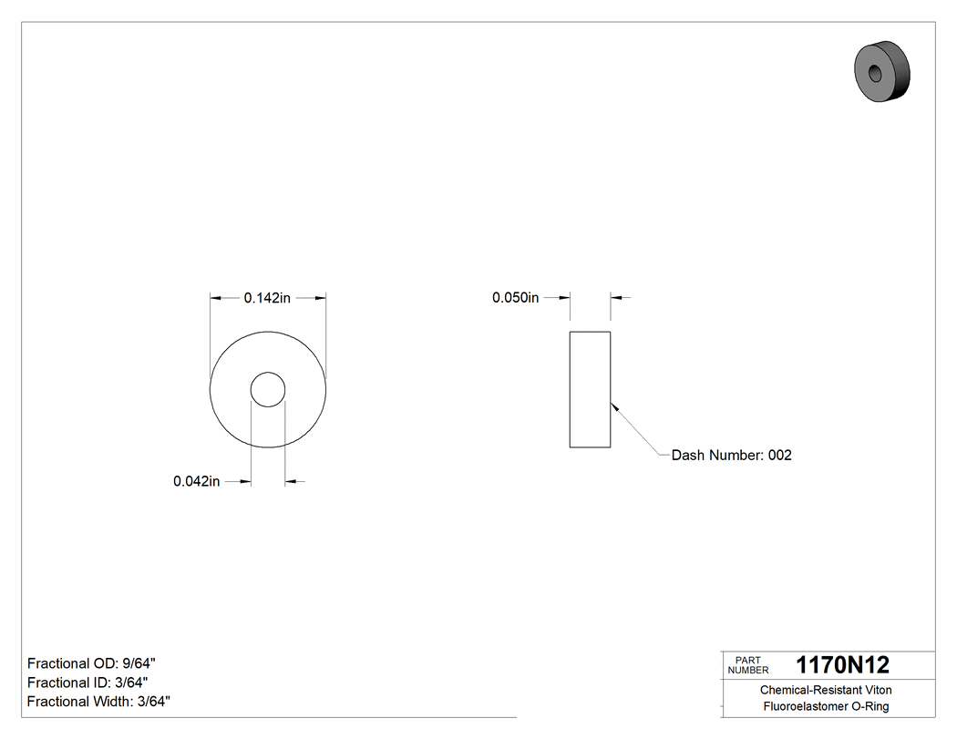 Technical drawing - 1170N12